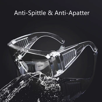 

Eye shield Clear Vented Safety Goggles Eye Protective Glasses Working UV Protection for Work Men Women Bluelight Blocking safe