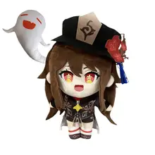 

Genshin Impact Animation Game Surrounding Hu Tao Ghost Plush Pillow Doll Keychain Cosplay Cartoon Accessories Props Plush Toy