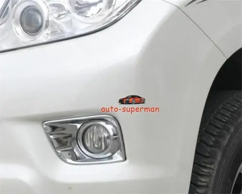 Хром противотуманная фара светильник Накладка для Toyota Prado FJ150 2010 2011 2012 2013 |
