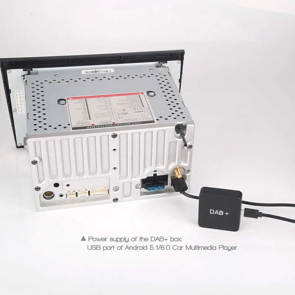 Цифровой радиотюнер Erisin ES354 DAB + Box усиленный антенный приемник для автомагнитолы