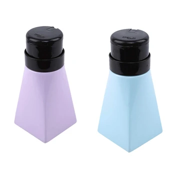 

2 Pcs Nail Press Bottle Liquid Alcohol Press Polish Remover Unloading Water Bottle PortablePress Empty Travel Bottles Dispenser