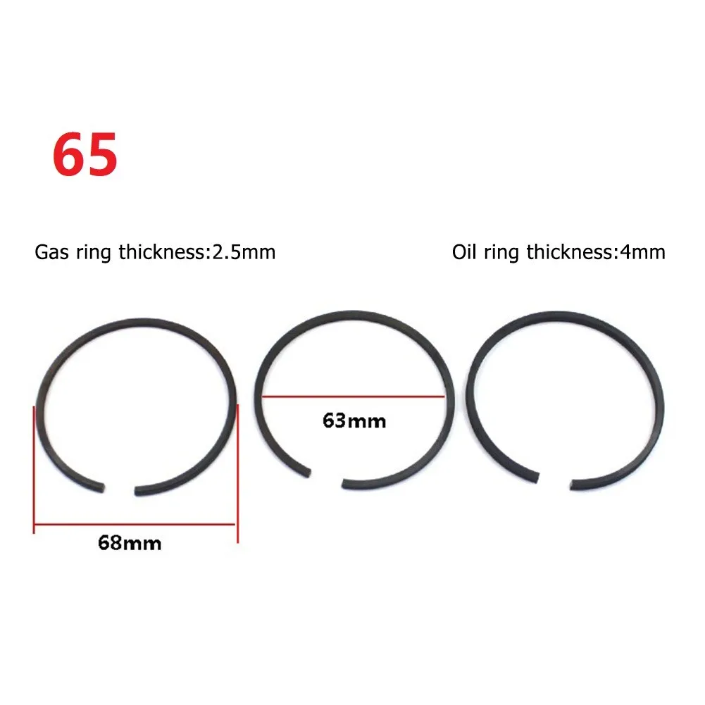 3pcs Air Compressor Piston Rings For Cylinder Diameter 42mm 47mm 48mm 51mm 52mm 65mm Air Pumps Accessories