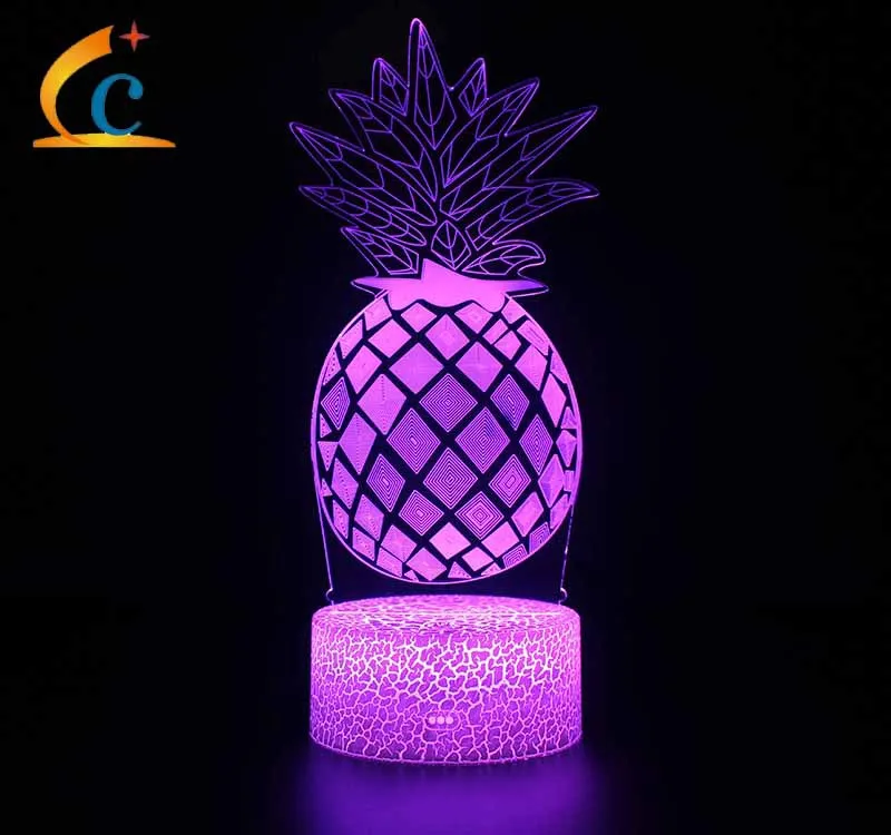 

Abstract Series Maple Leaf 3D Night Lamp Colorful Touch Remote Control Creative Lamp KT-C Visual Lamp