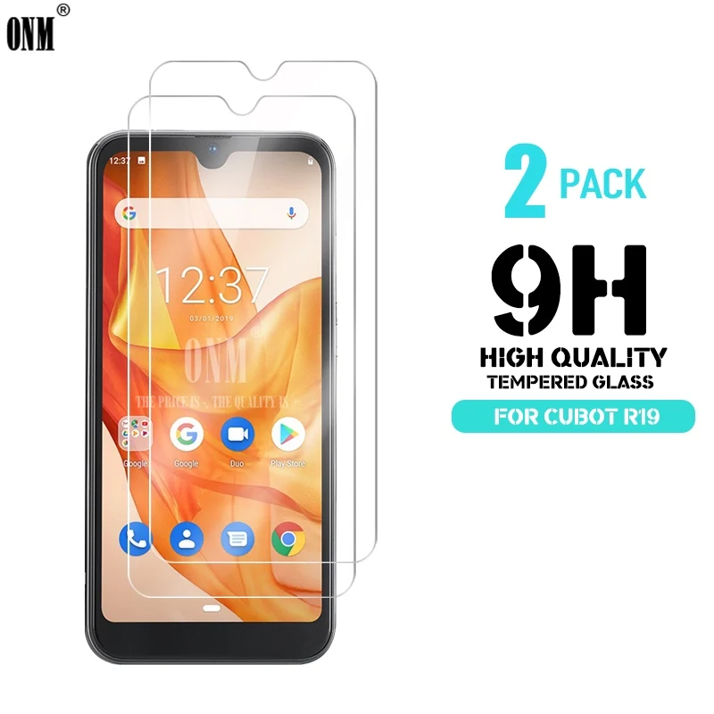 2 шт закаленное стекло для Cubot R19 защита экрана Премиум Закаленное Защитная пленка