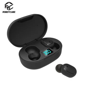

Robotcube Mini TWS Bluetooth 5.0 Earbuds Power Display Wireless Sport Earphone HIFI Headset Phone Earphones & Headphones