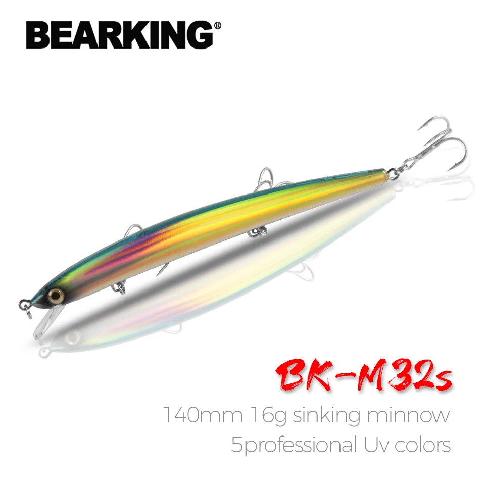 Fishing Lures Minnow 14cm/16g Professional Baits Bearking Hot Model Crankbaits Penceil Bait Popper