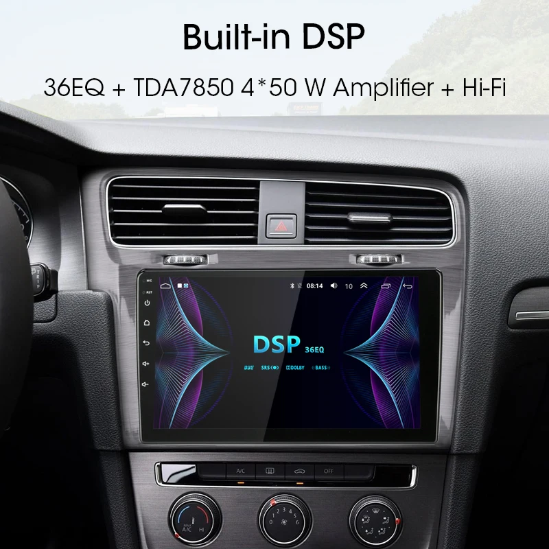 Jansite 4G RDS 1" автомобильное радио для Volkswagen Golf 7 VII- Wifi Android мультимедиа сенсорного экрана видеоплееры с CANBUS
