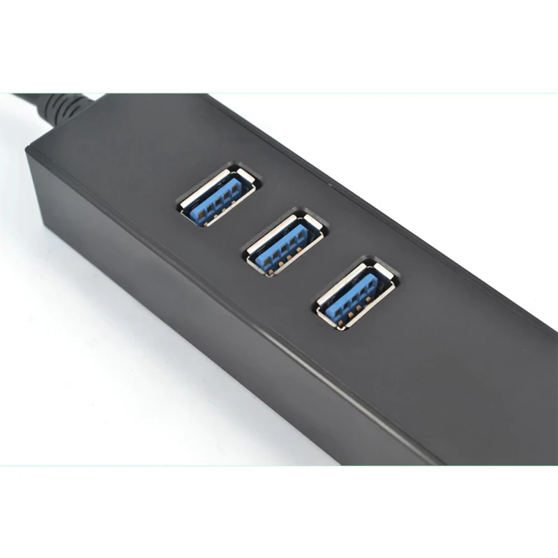 Высокая Скорость 3 Порты Usb 3,0 концентратор 10/100/1000 Мбит/с на Rj45 Gigabit Ethernet Lan проводной сетевой адаптер конвертер для Mac