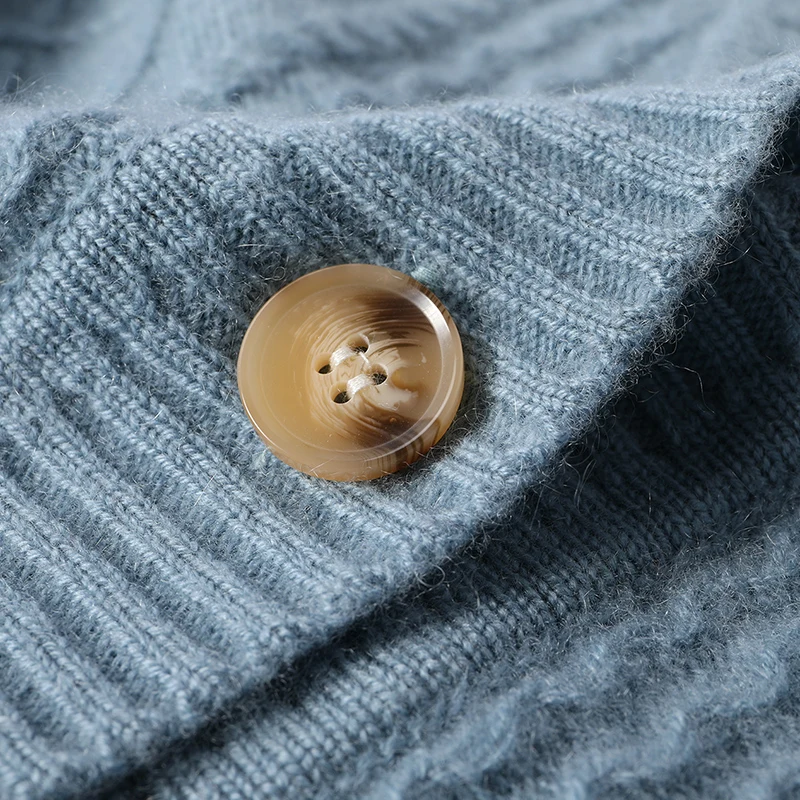Woman Jackets 100% Goat Cashmere Knitted Cardigans