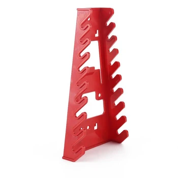 

1 Pc Slot Wrench Holder Red Plastic Wrench Rack Standard Organizer Holder Storage Tool Wrenches Tools