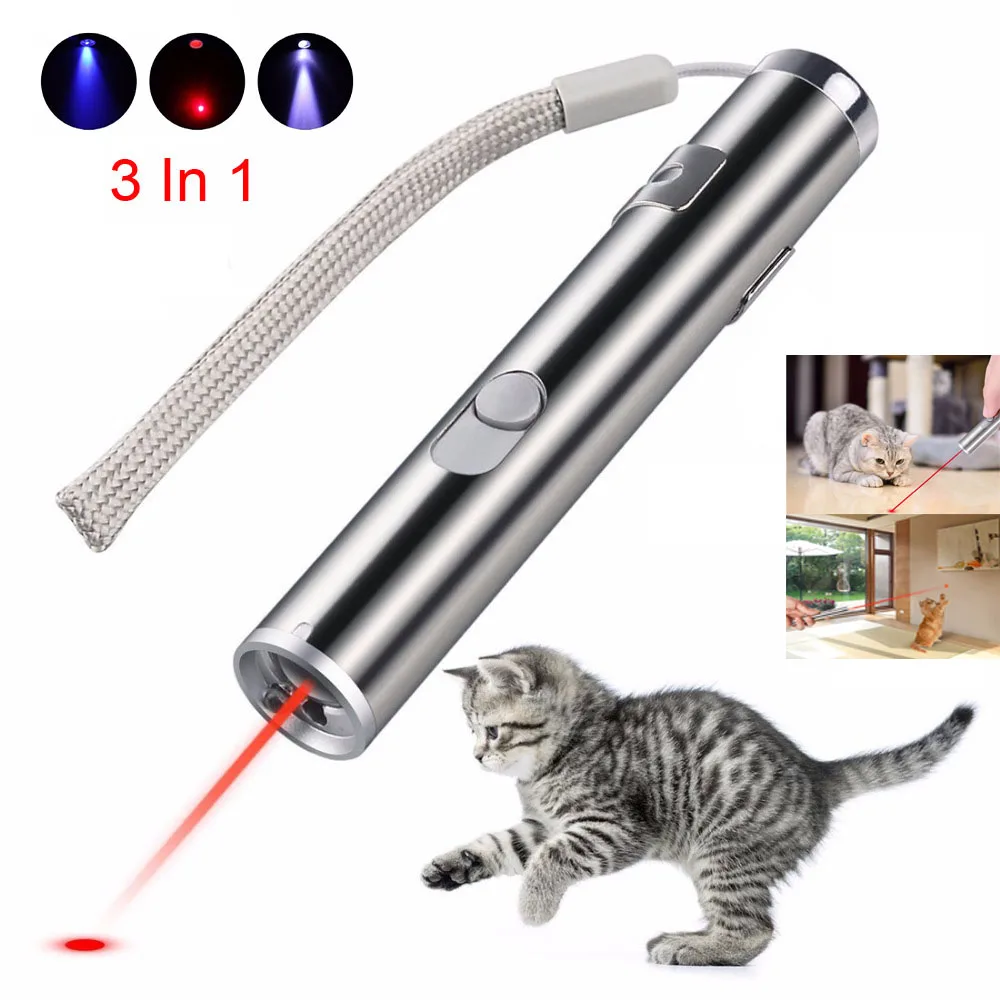 

Mini red laser pointer USB rechargeable 3 in 1