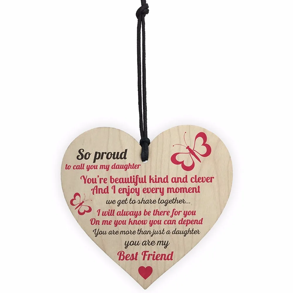 1-Meijiafei-Proud-Of-My-Daughter-Wooden-Hanging-Heart-Sign-Plaque-Daughters-Love-Keep-Sake-Sign