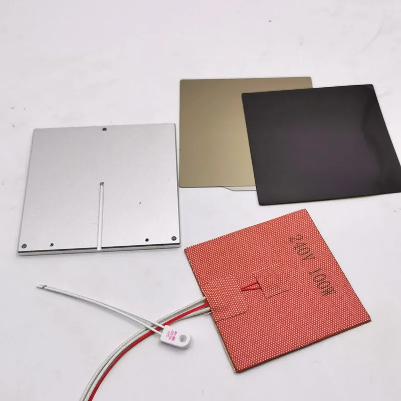 Impressora Cama Aquecida Construir a Placa Ímã Kit Completo Silicone Heater Pad Voron0 0.1 Pei 240 110v 24v 100w Alta Qualidade Conjunto Funssor3d - Imagem 4