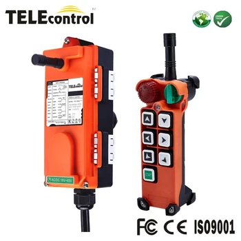 Telecontrol F21E2 3 axis 6 single speed mushroom head tele radio EOT Overhead Crane Industrial wireless remote control F21-E2