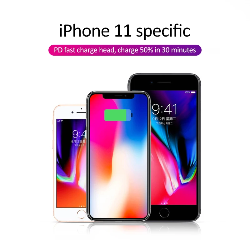 18 Вт PD Быстрая зарядка кабель USB кабель для IPhone 11Pro XR XS Max мобильный телефон PD Быстрая зарядка кабель передачи данных дропшиппинг
