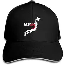 Мужская бейсбольная кепка, бейсболка, Япония, Япония, карта, флаг