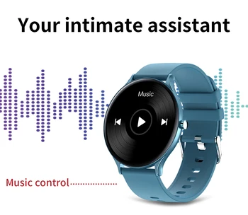 

1.28inch Ultra-thin Screen Bluetooth Music Health Exercise Tracking Smart Watch 2.5D Full Touch Men Women Watches For AndroidIos