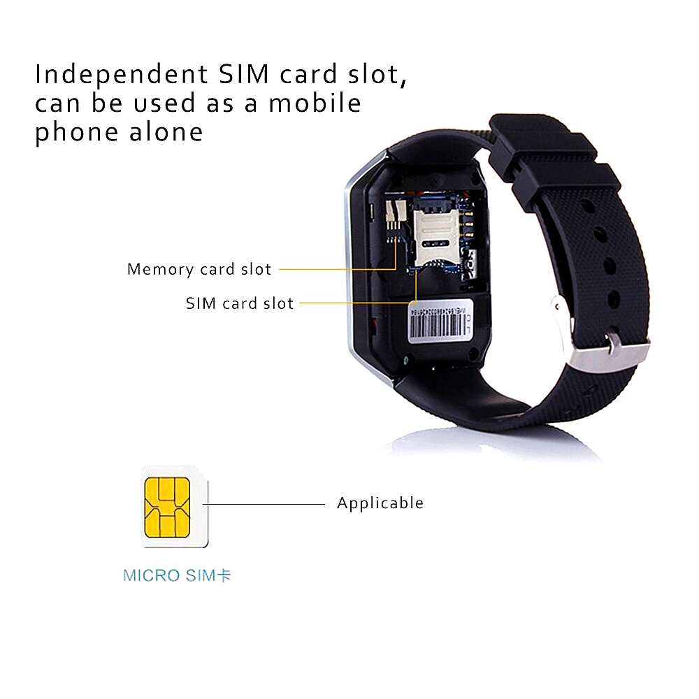 Умные часы DZ09, умные часы с поддержкой TF карты, sim-камеры, спортивные Bluetooth наручные часы для samsung, huawei, Xiaomi, Android Phone