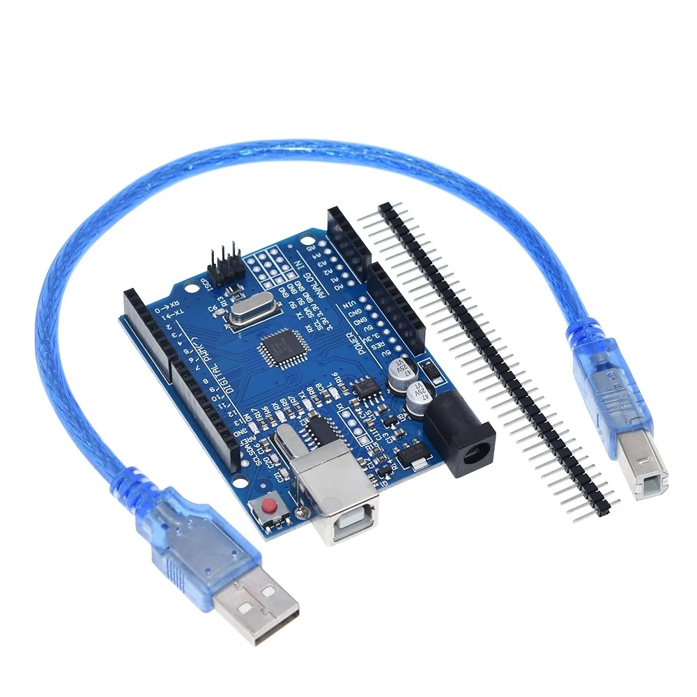 UNO R3 Development Board ATmega328P CH340 CH340G For Arduino UNO R3 With Straight Pin Header with Cable