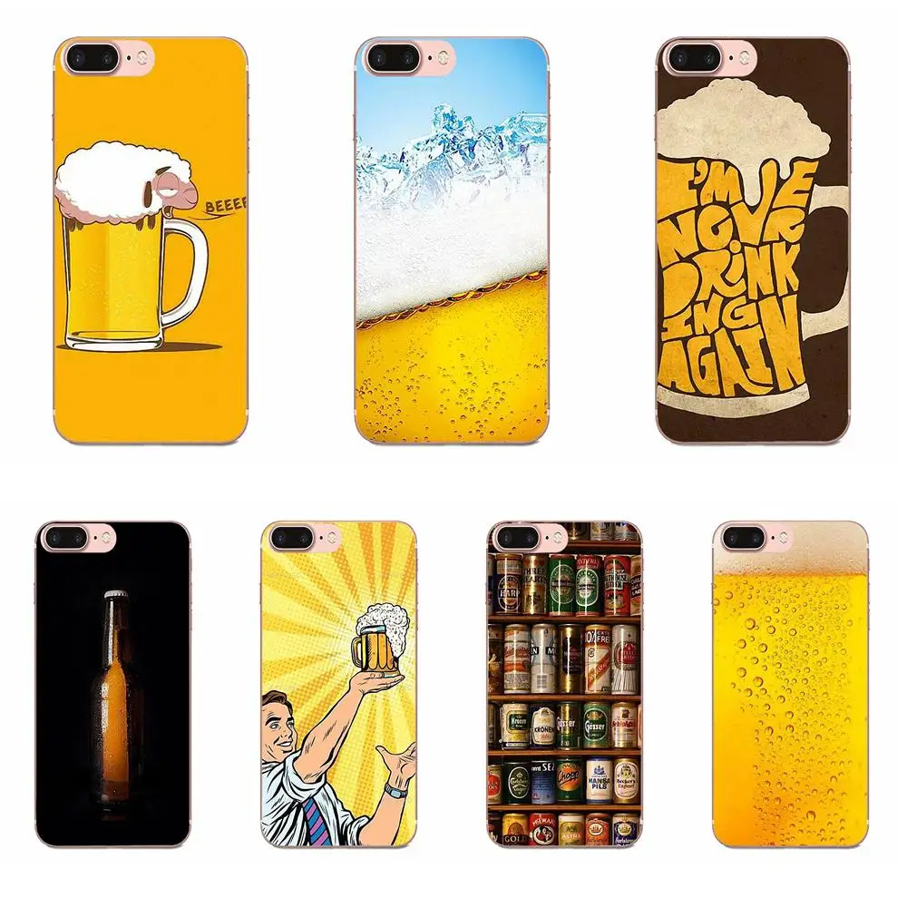 

World Beers Alcohol Summer Bubble For Apple iPhone 11 Pro X XS Max XR 4 4S 5 5C 5S SE 6 6S 7 8 Plus TPU Transparent Shell Cases
