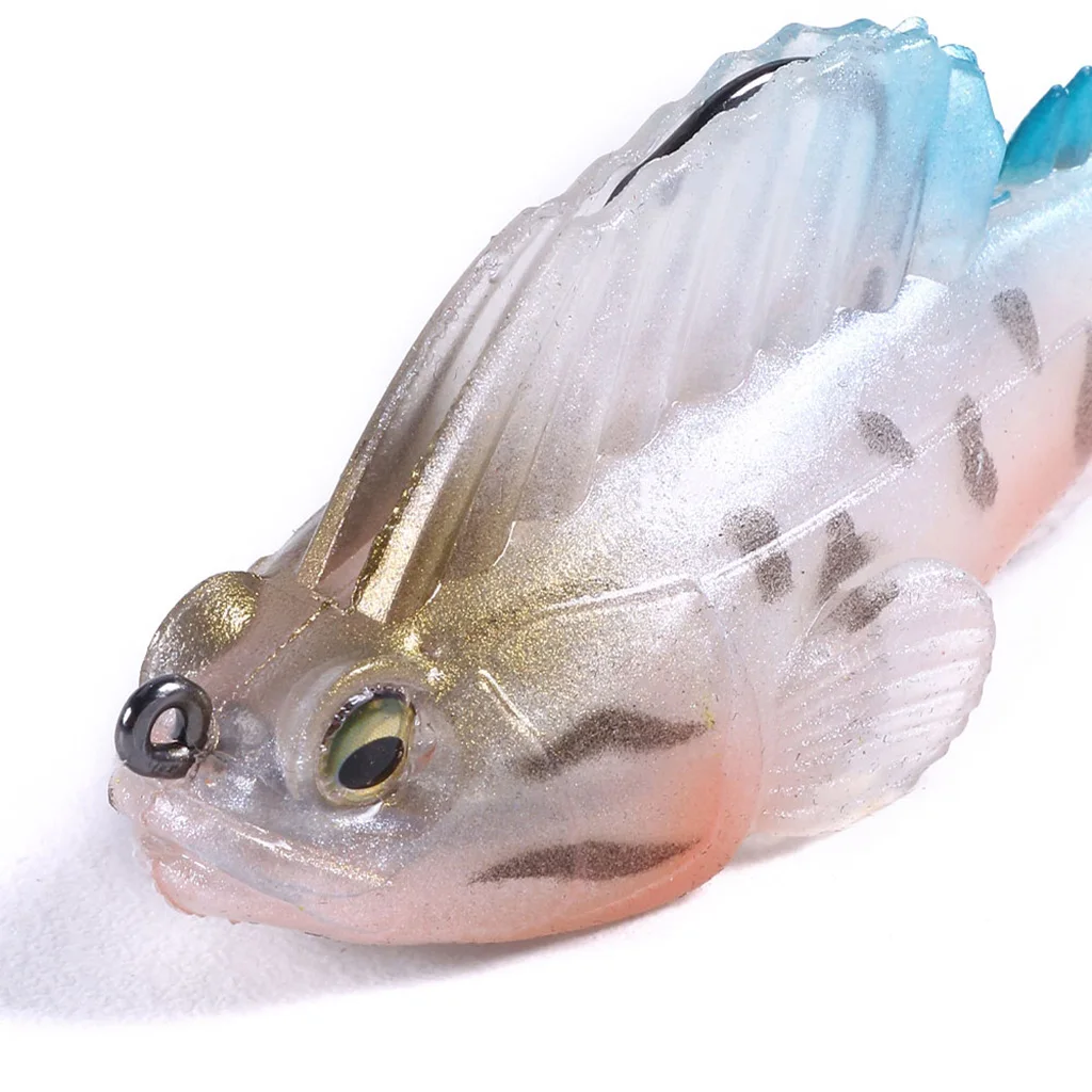 14g 7cm Soft Lead Fishing Lures Sinking Swimbaits Lifelike 3D Eyes T Tail Casting Lures Fishing Tackles
