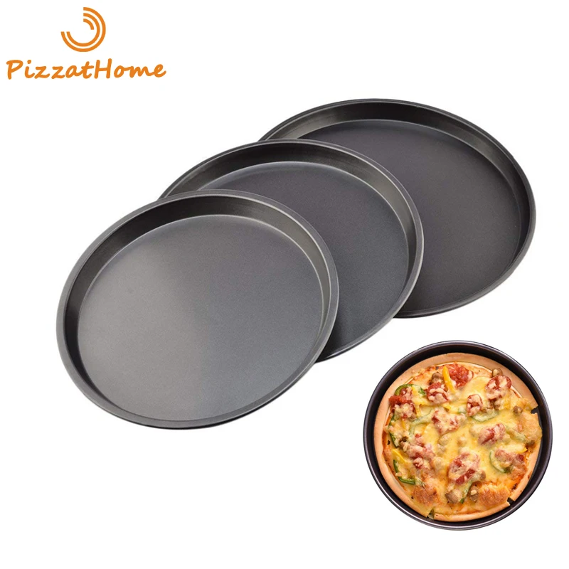 Pizzathome 6 A 12 Pollici Pizza Pan Lega Di Alluminio Non-Stick Padella Piatto Piatto Piatto Piatto Profondo Attrezzature E Accessori Da Forno Rotonda