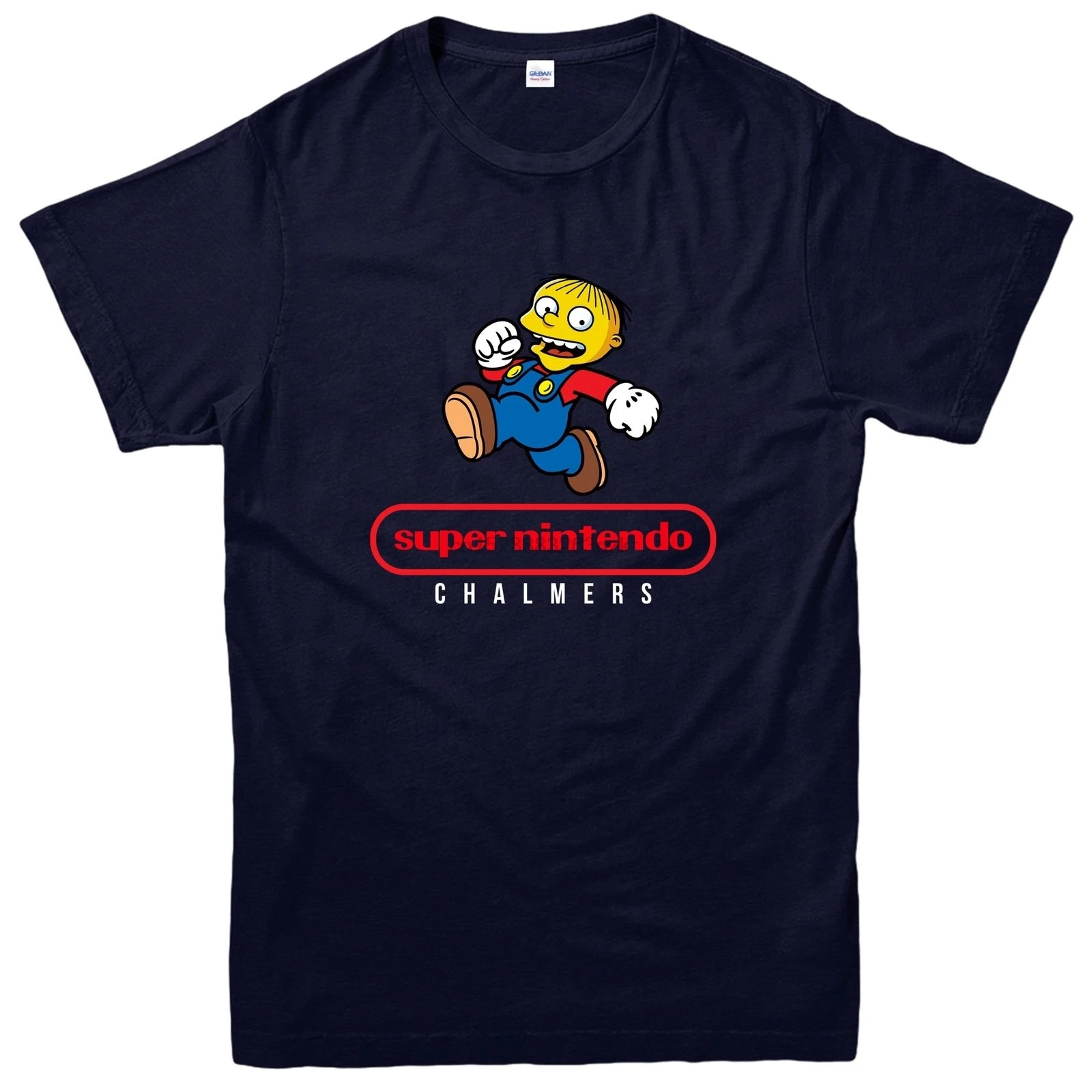 Футболка в стиле Super Mario свободная Черная Мужская футболка с героями мультфильмов