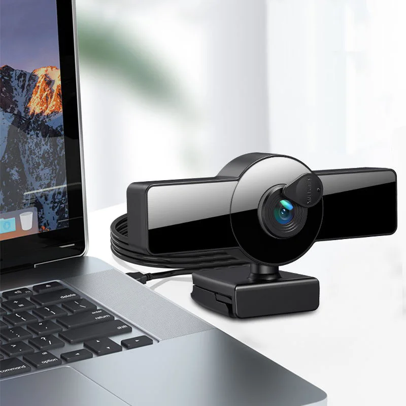novo hdwebcam usb autofocus câmera de computador hd ampla graus transmissão ao vivo reunião af com capa