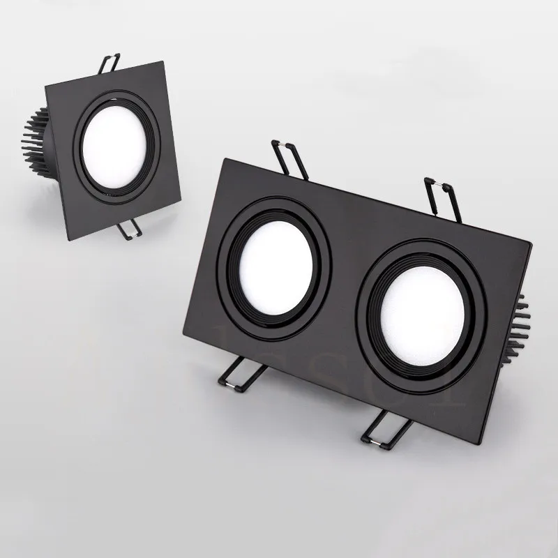 Enhanced LED Square Downlight - Dimmable Recessed Ceiling Lighting Solution