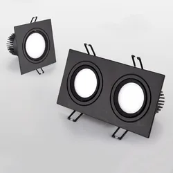 Enhanced LED Square Downlight - Dimmable Recessed Ceiling Lighting Solution - 7W No - Dimmable (White----Warm White)