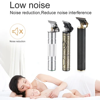 

New close-cutting Digital Hair Trimmer Rechargeable Electric Hair Clipper barbershop Cordless 0mm t-blade baldheaded outliner