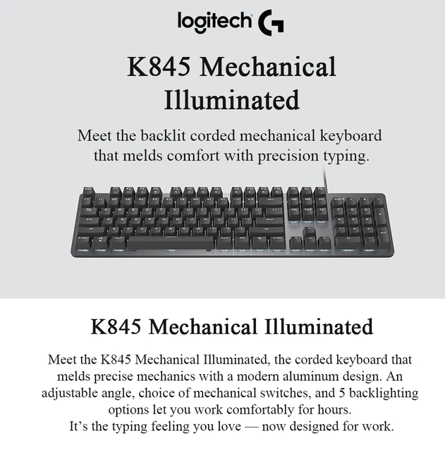 Clavier Gamer - LOGITECH K845 TKL - BLEU