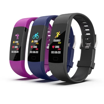 

Y1 color screen smart reminder heart rate monitoring sport IP68 waterproof smart bracelet for adults elderly fashion public