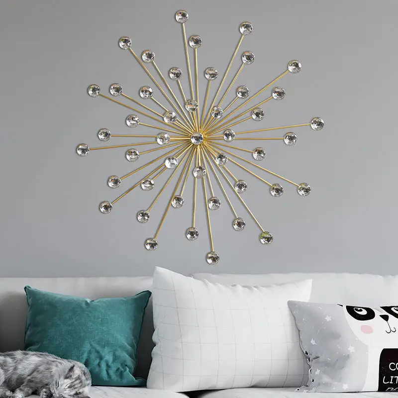 

Modern Luxury Wrought Iron Diamond Sunglasses Wall Hanging Home Background Wall Sticker Crafts Hotel Club Wall Mural Decoration