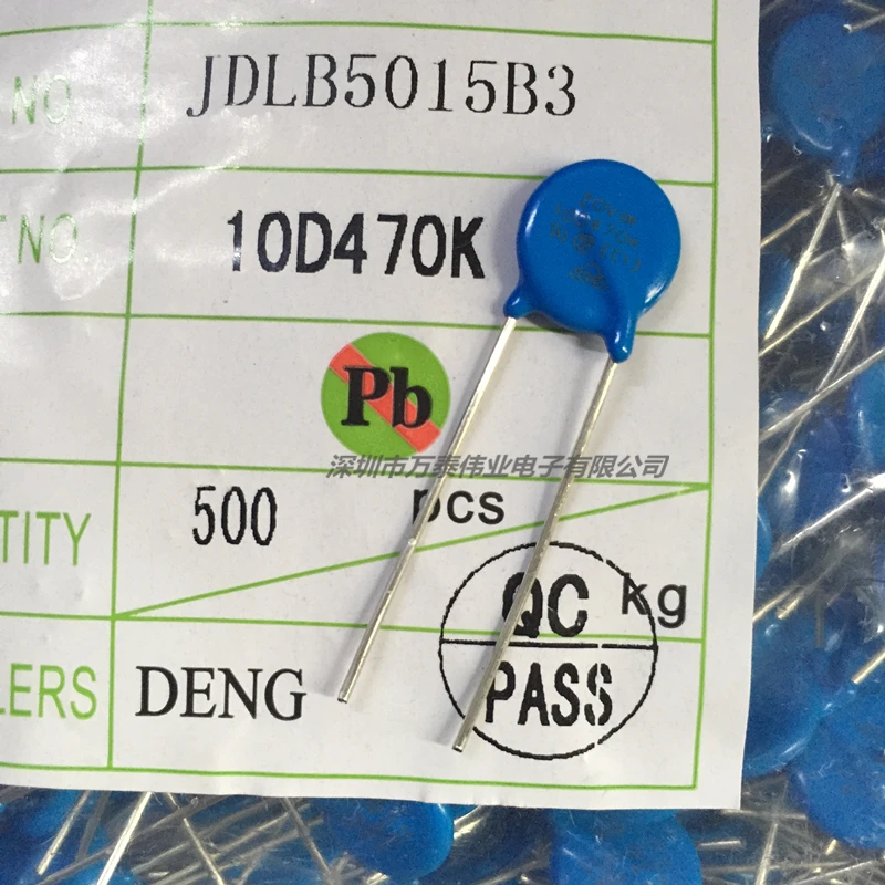 Zov Varistor 10d470k 47v Diameter 10mmCapacitors AliExpress