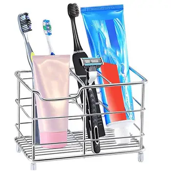 

12.1*6*10CM Toothbrush Holder Small Stainless Steel High Quality Toothpaste Holder Bathroom Accessories Organizer
