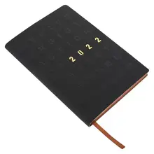 Carnet de temps avec calendrier 2022, 1 pièce, cahier d'écriture Business, gestion du temps