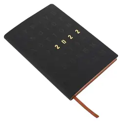 Carnet de temps avec calendrier 2022, 1 pièce, cahier d'écriture Business, gestion du temps 
