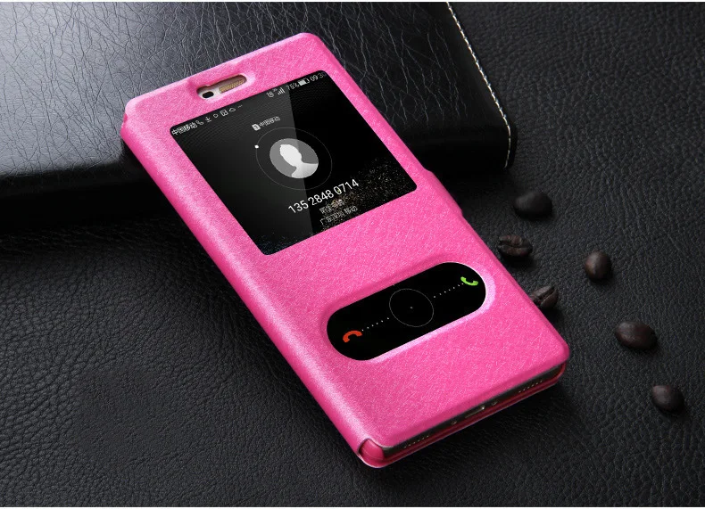 Y6 2018 Case Quick Window View Leather Flip Case For Huawei Y6 Prime 2018 ATU-L31 ATU-L42 Y 6 Prime (2)