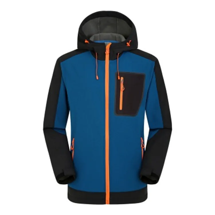 

Outdoor Soft Shell Men Fleece Warm Windproof Single Layer Coat Ouma Large Size