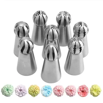 

Russian Piping Nozzle Sphere Ball Icing Confectionary Pastry Tips Sugar Craft Cupcake Decorator Kitchen Bakeware Tools