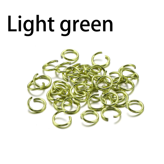 6 8 10 mm Aluminum Soft Open Jump Ring Split Rings Connectors For DIY Jewelry Making Findings Supplies Accessories