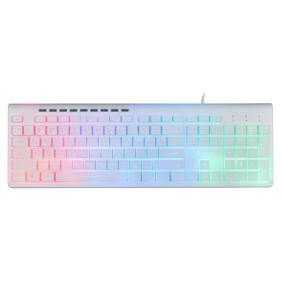 Клавиатура OKLICK 490ML, белый