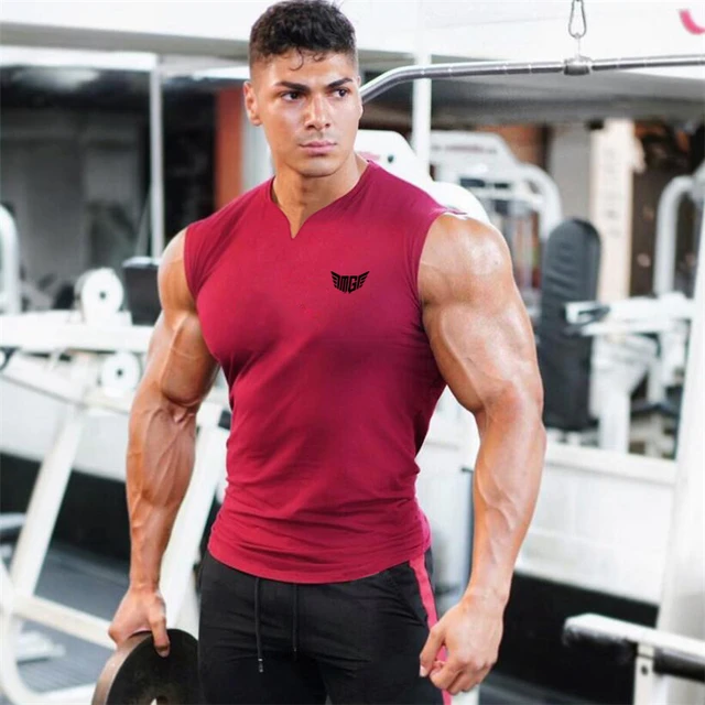 Camiseta sin mangas para hombre, ropa de gimnasio, Culturismo, musculación,  entrenamiento, correr - AliExpress