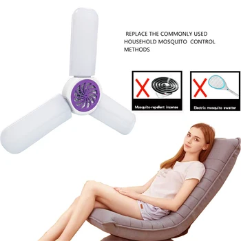 

New Mosquito killer Lamp 45W E27 85-265V Led Deformable Garage Ceiling Light For Home Office Basement Supermarket Workshop