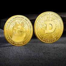 

Dogecoin Gold & Sliver Plated Commemorative Coin Collectibles Dogecoin US Coins Alloy Plating Tokened Craft Gift #7