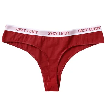 

Sexy Women Underwear Cotton Panties Women Solid Letter G-String Underpants Female Sexy Lingerie bragas Thongs