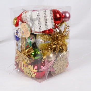 

Christmas Balls Ornament Set 60-70Pcs Decorations Tree Balls Hanging Shatterproof Baubles Set for Family Holiday Wedding S7