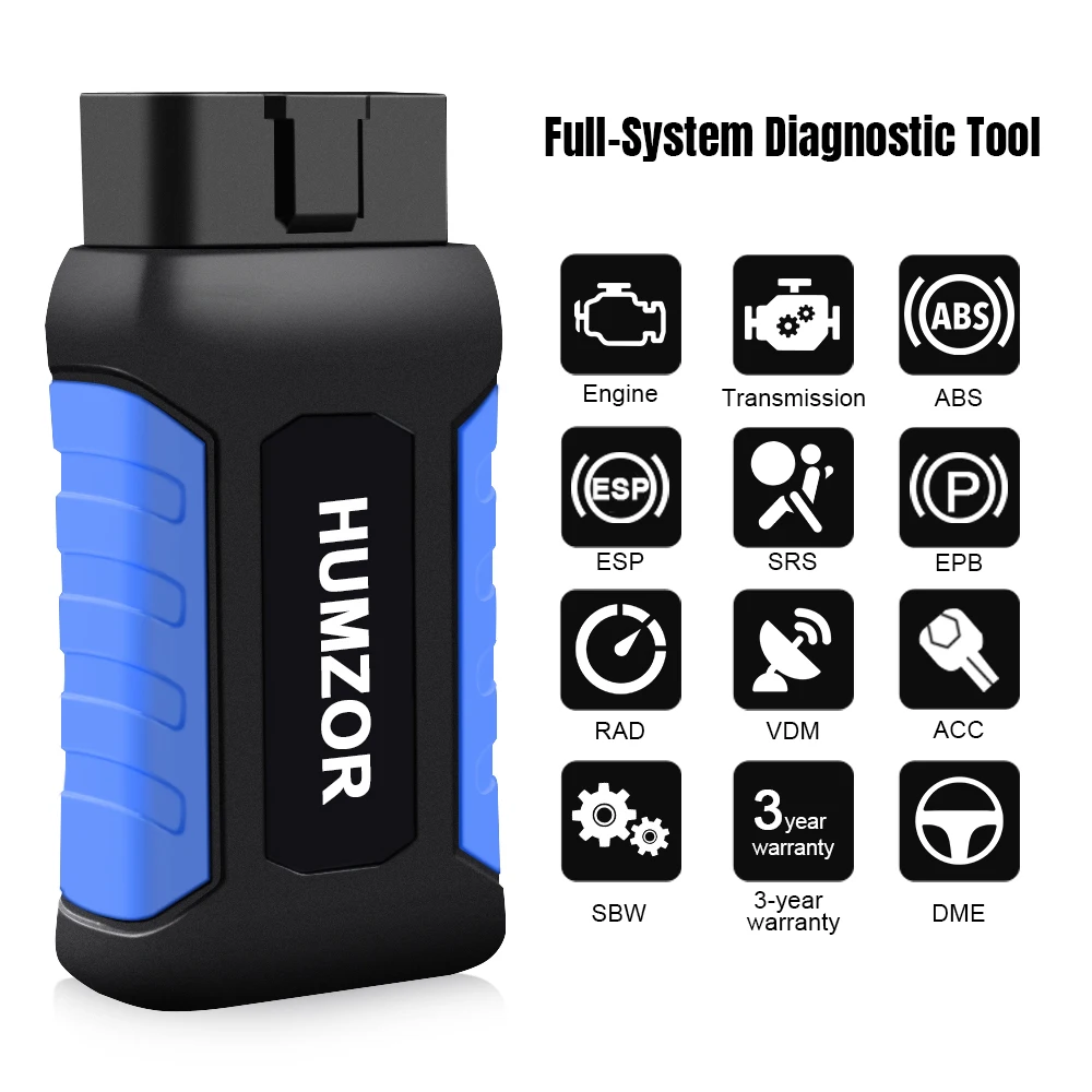 

HUMZOR NexzDAS obd2 Full System Scanner Oil Reset TPMS EPB DPF SAS ABS Airbag Auto Profesional Diagnostic Tool