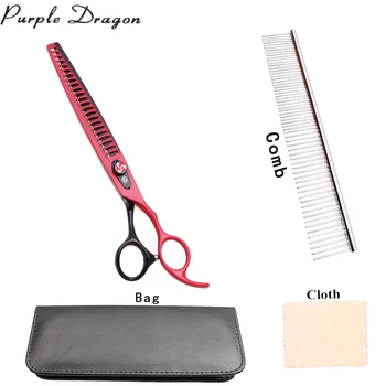 

Dog Thinning Scissors Purple Dragon 8" Stainless Animal Thinning Scissors Pet Scissors Dog Grooming Gloves Pet Nail Shears Z4004